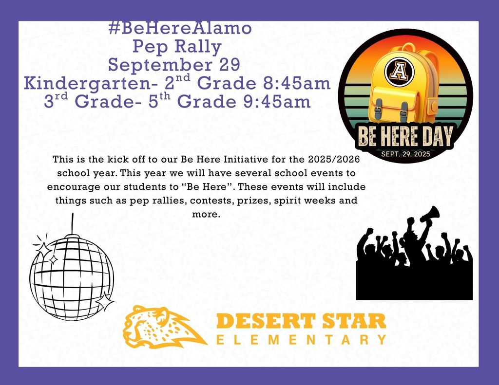 Be Here Alamo Pep Rally