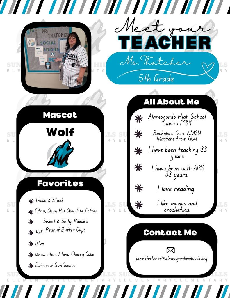 Ms. Thatcher meet the teacher
