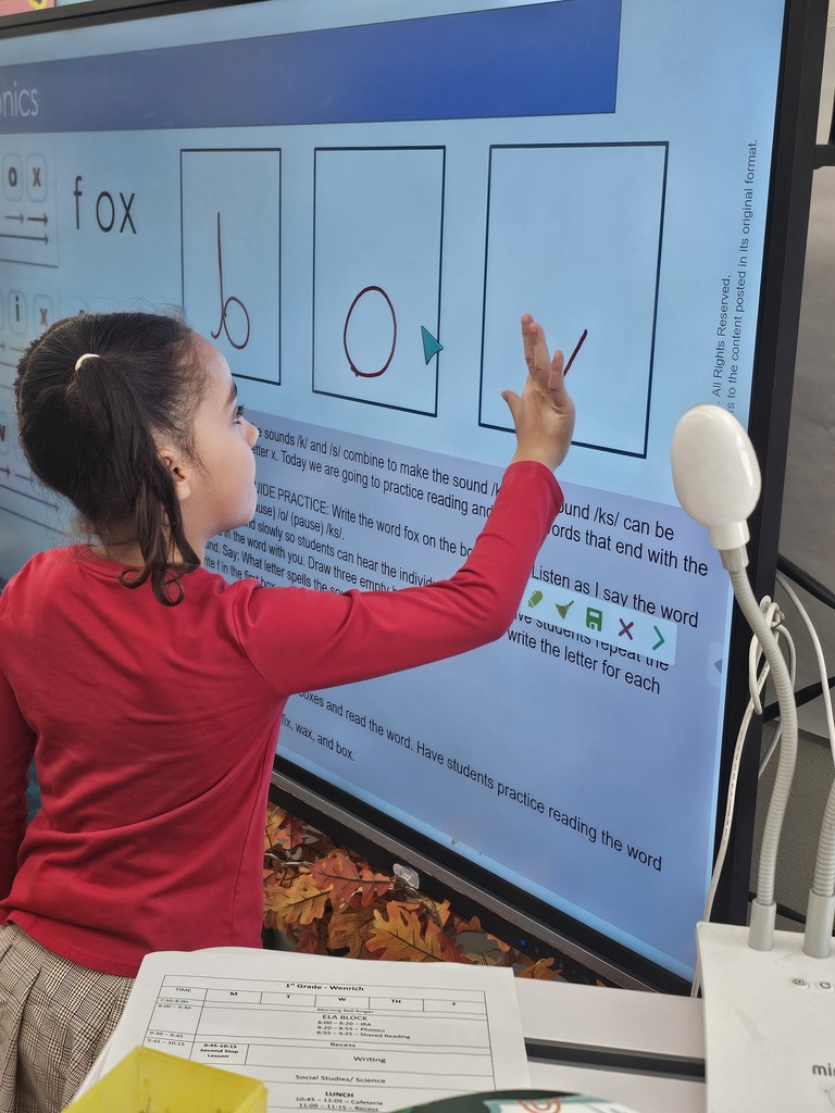student solving box
