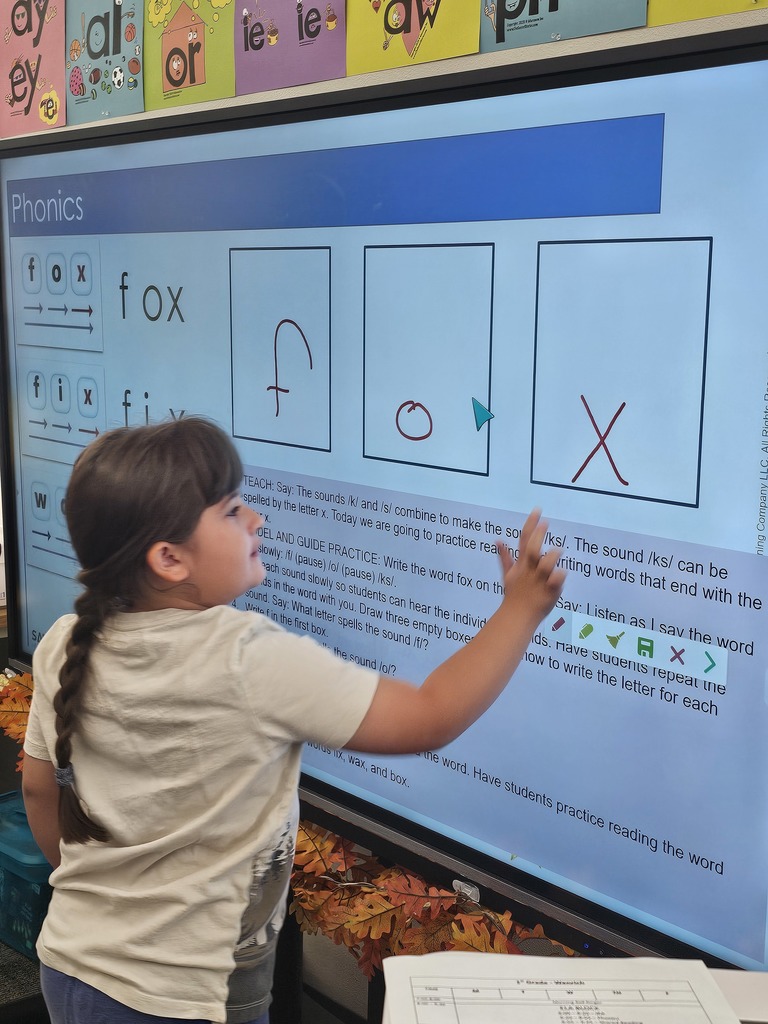 student spelling fox