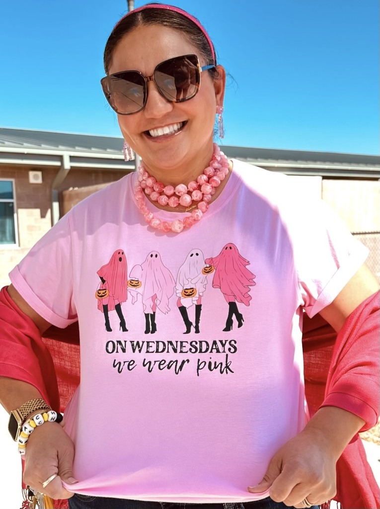 Mrs. Wolfe on Pink out Day