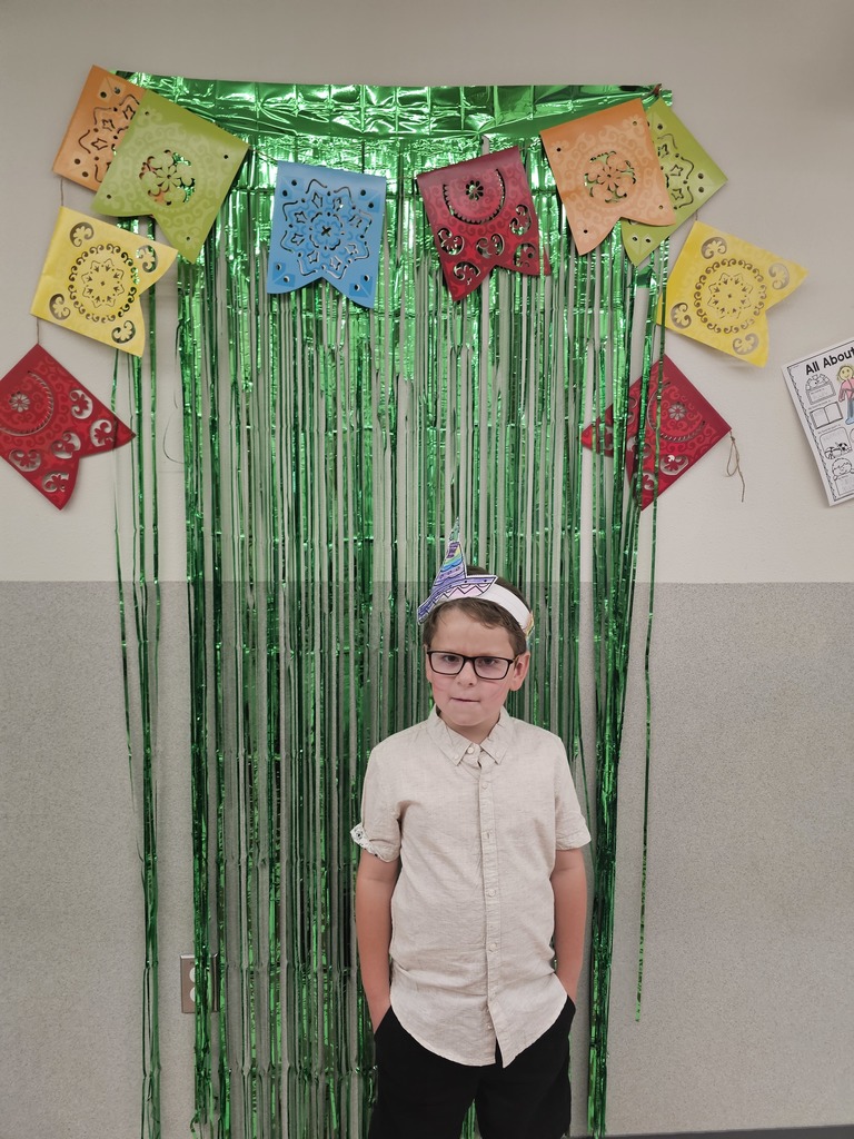 one student celebrating