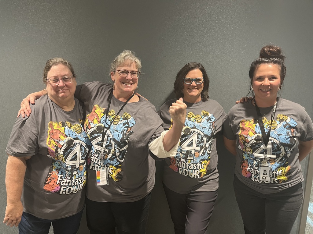 admin showing off their team spirit