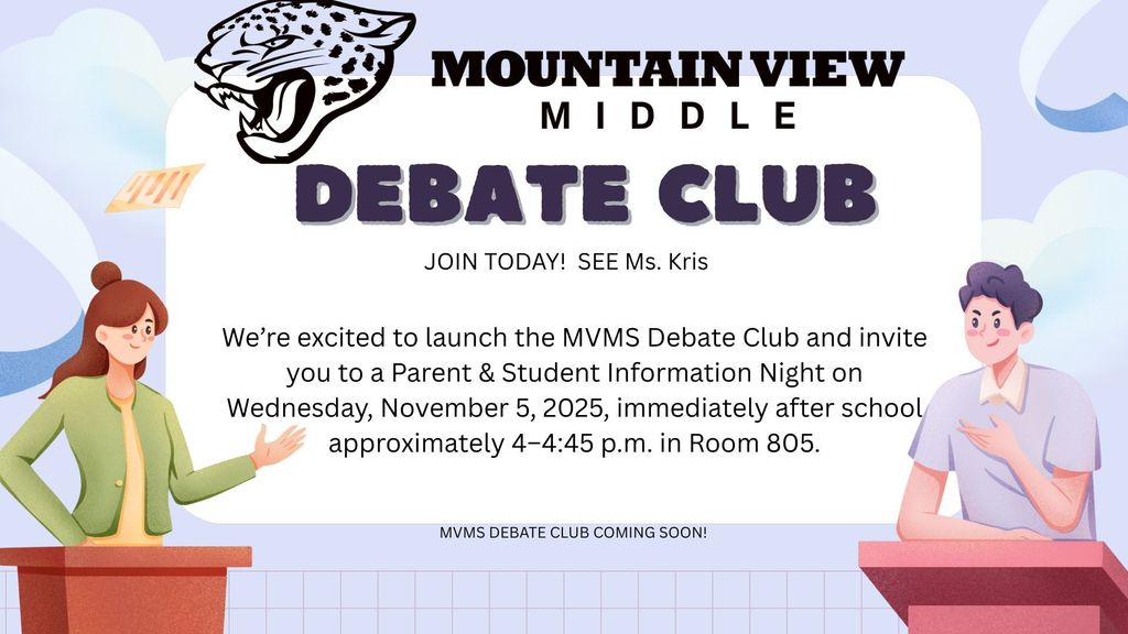 Join the MVMS Debate Club today!