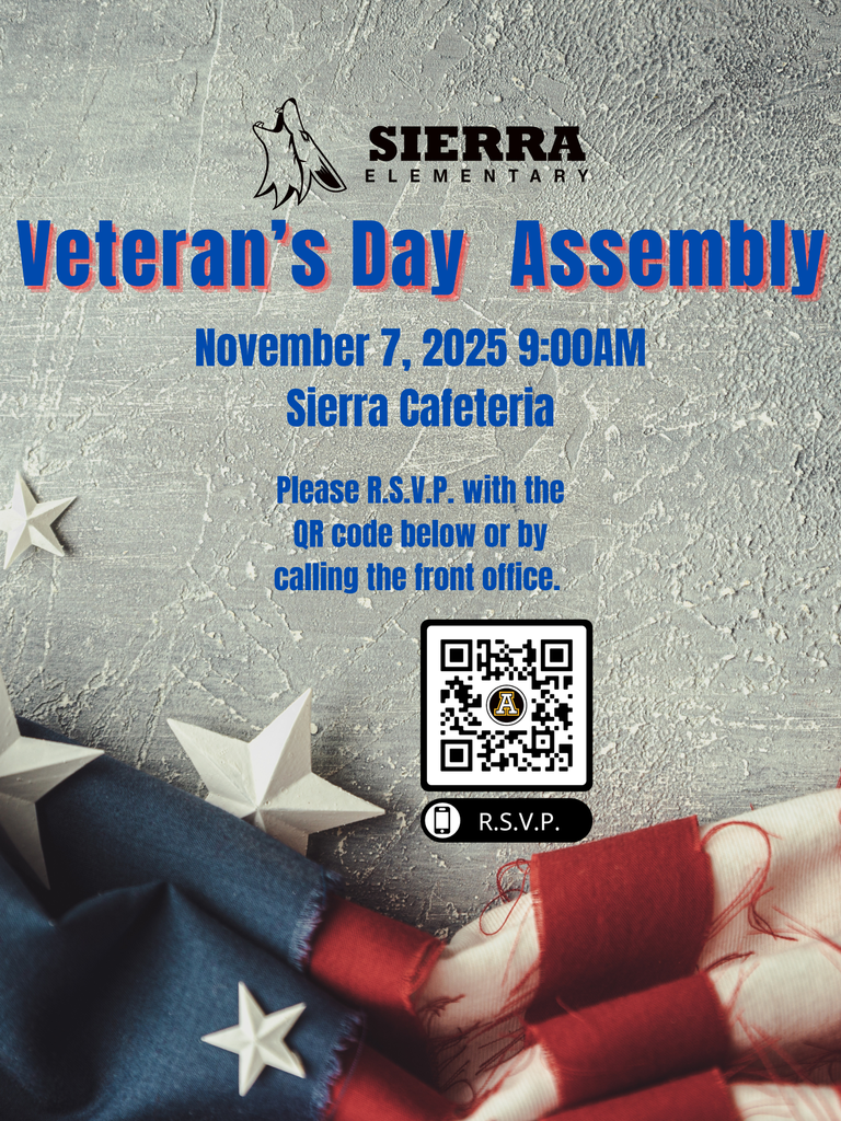 Veteran's Day Assembly at Sierra Elementary on November 7