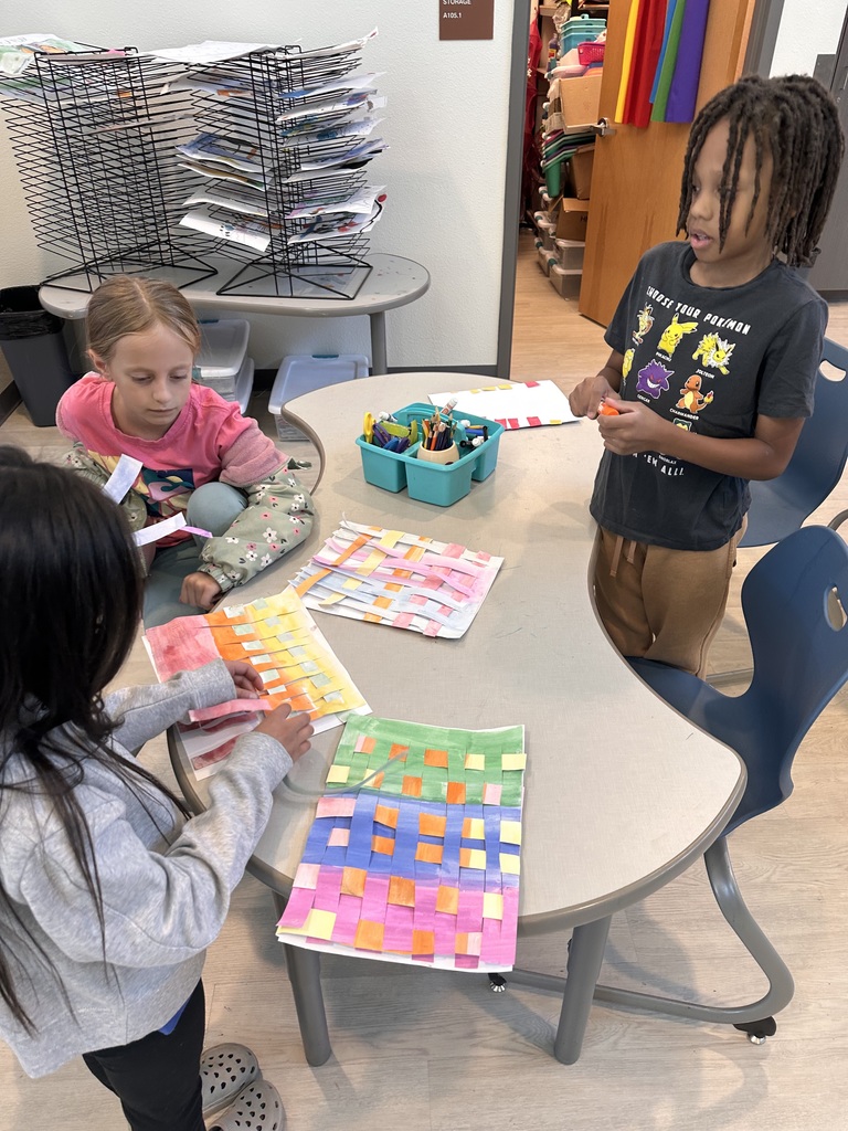 students engaged in artwork