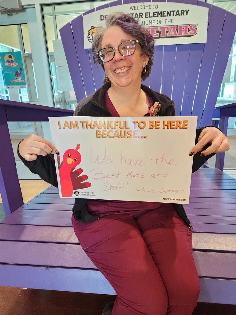Nurse Jennifer thankful to be here because....