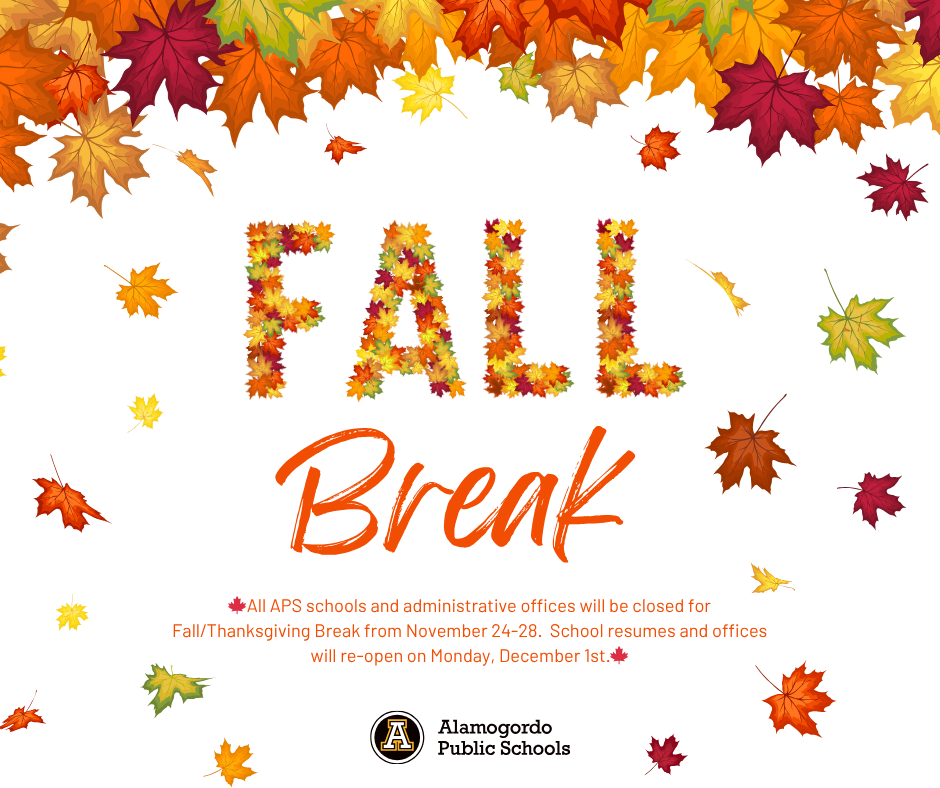 Fall break schools and admin offices closed from 24-28 November. Back to normal hours Monday Dec 1st