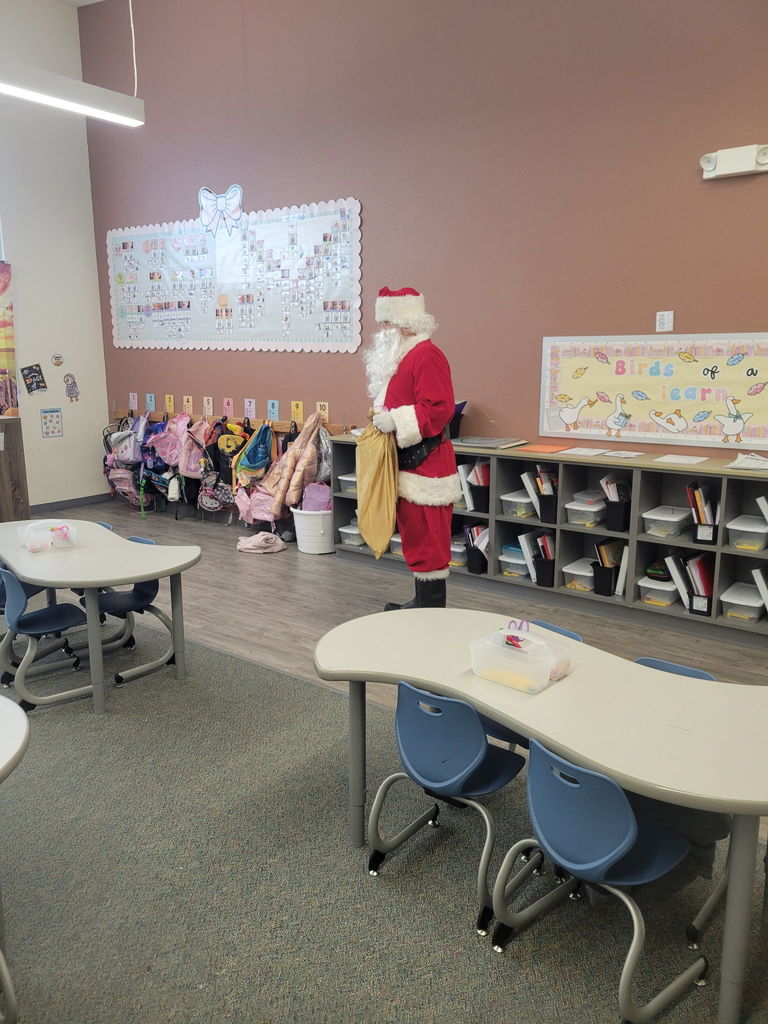 Santa Claus in classroom