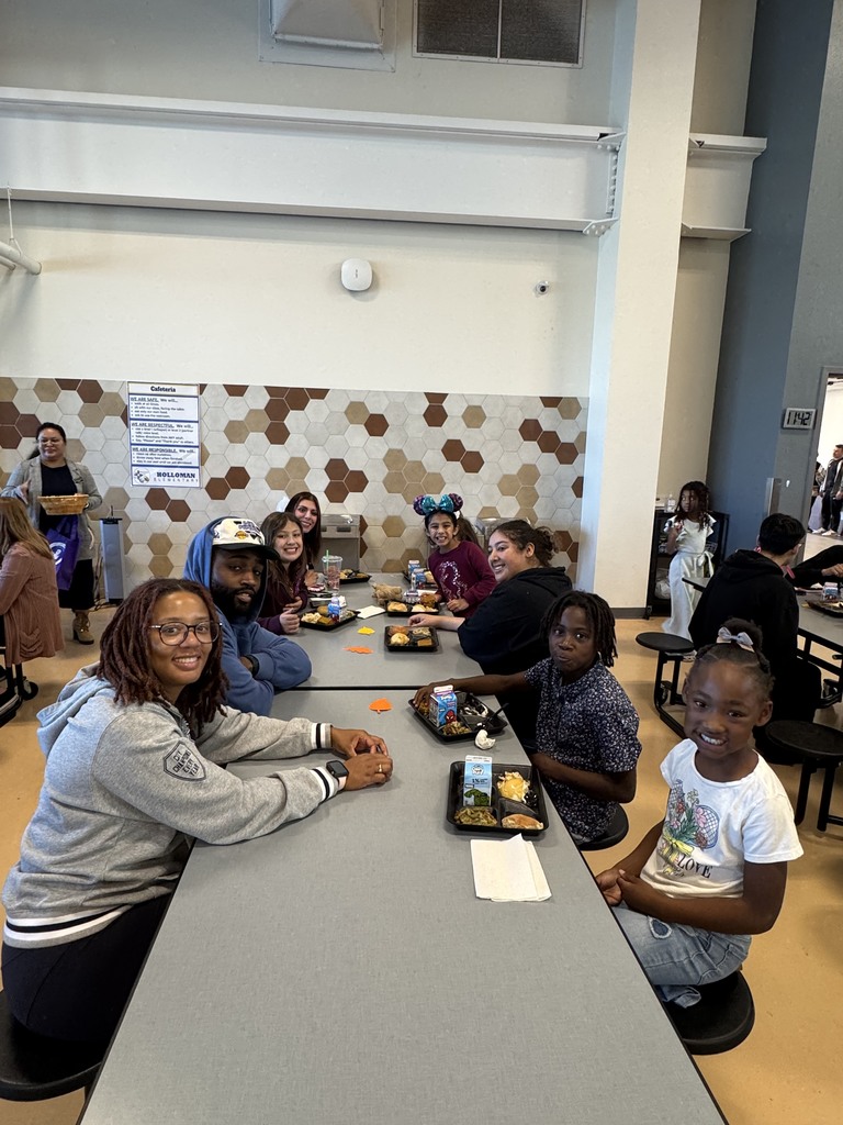 Families gathered for Thanksgiving meal