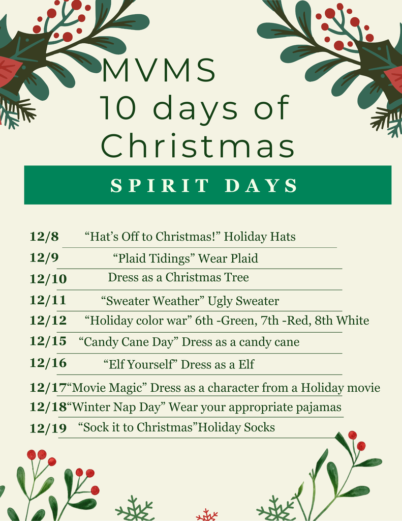 MVMS 10 Days of Christmas