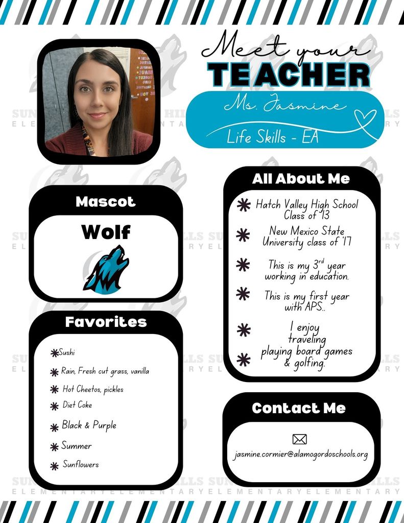 Ms. Jasmine meet the teacher