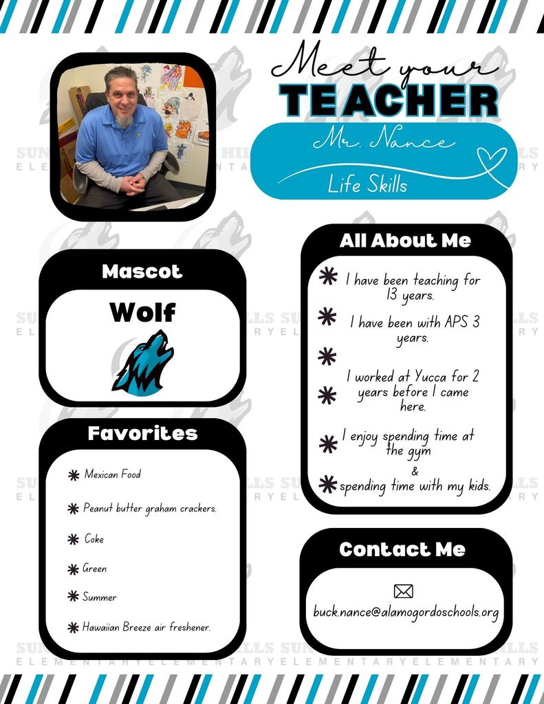 Mr. Nance meet the teacher