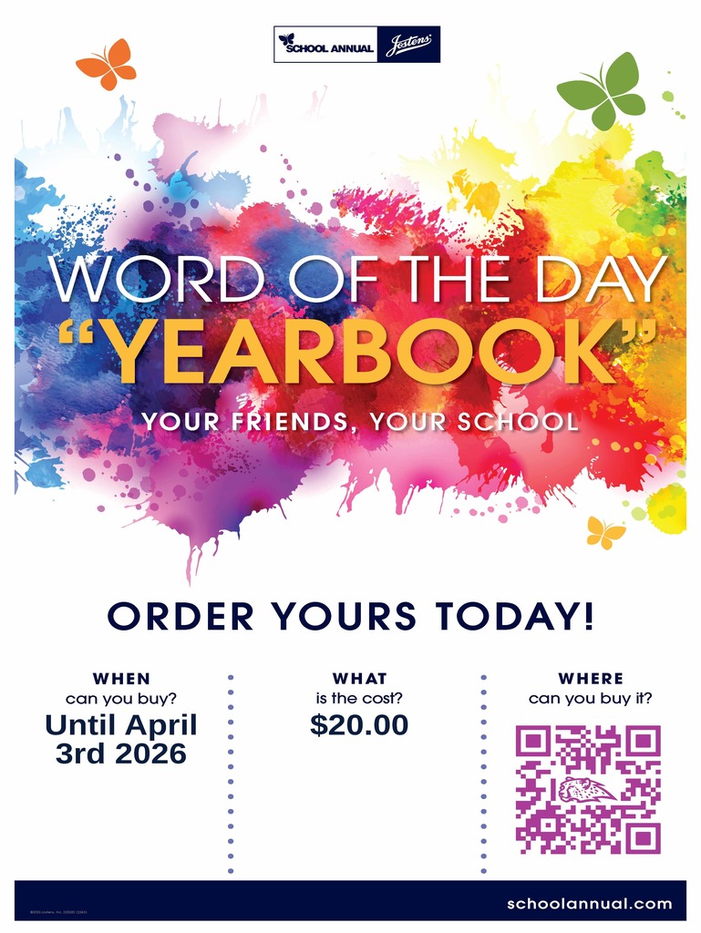 Order your yearbook today! $20 at jostens.com