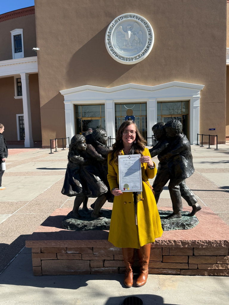 Mrs. Landry in Santa Fe