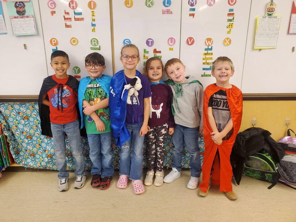 Outstanding math students in Mrs. Cunningham's class!