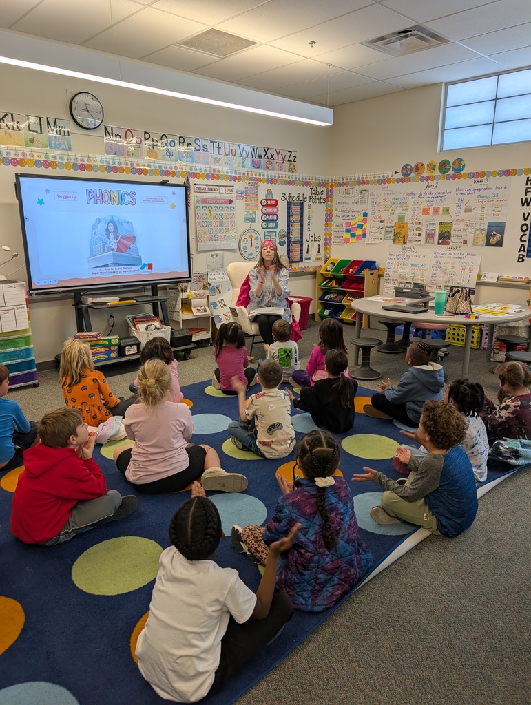 1st graders doing heggerty