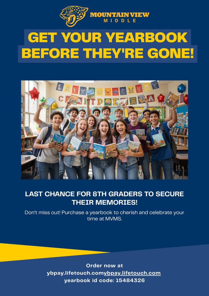 Get your yearbook today! Limited amounts..