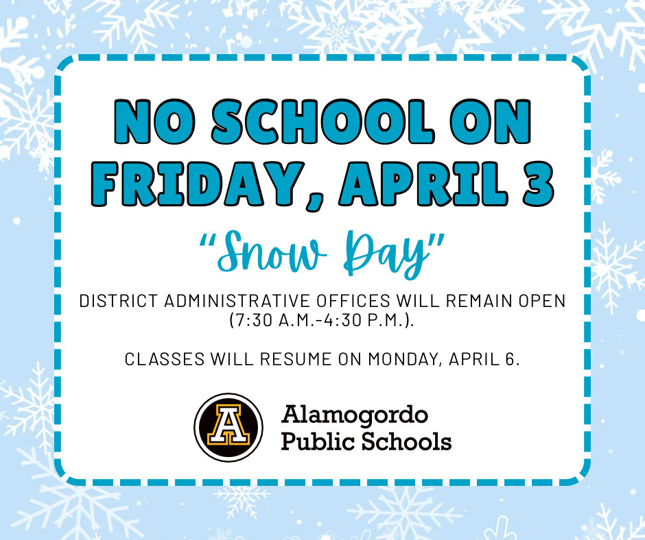 snow day no school graphic