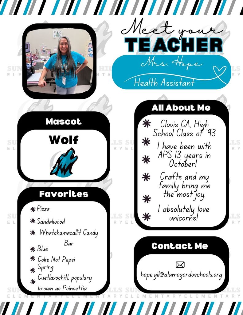 Mrs. Hope meet the teacher