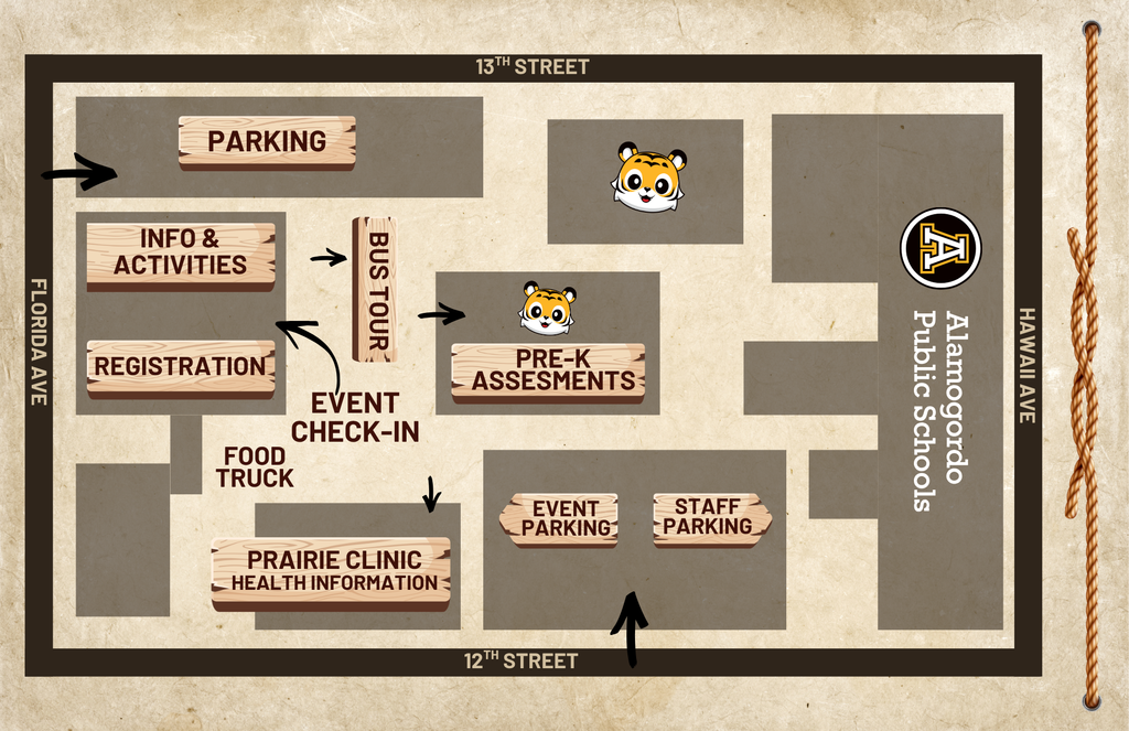 Pre-K & Kinder roundup event map 