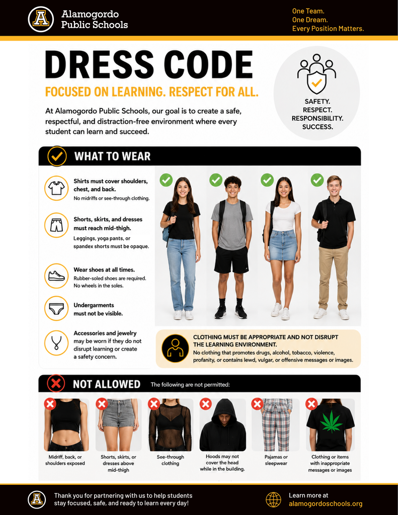 Dress Code Examples Flyer
