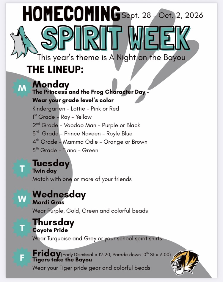 spirit week flyer