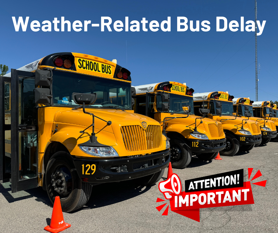 School buses graphic - Weather -related bus delay