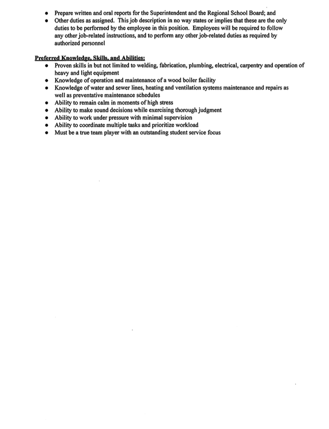 Job Vacancy - Biomass Plant Manager
