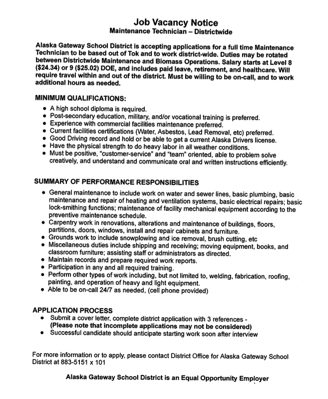 Job Vacancy