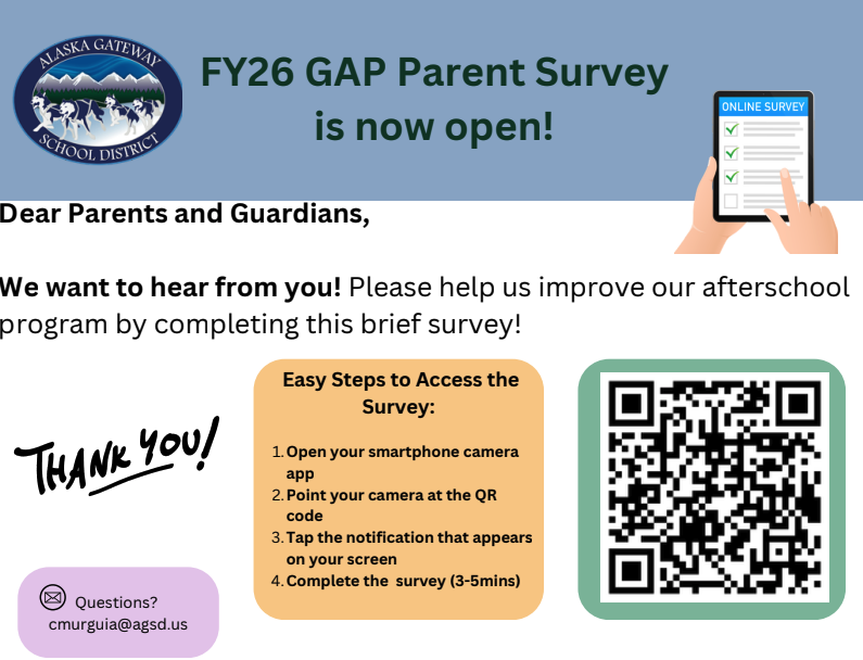 FY26 GAP Parent Survey