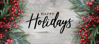 happy holidays decorative text