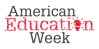 American Education Week in decorative text