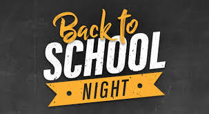 back to school night decorative text