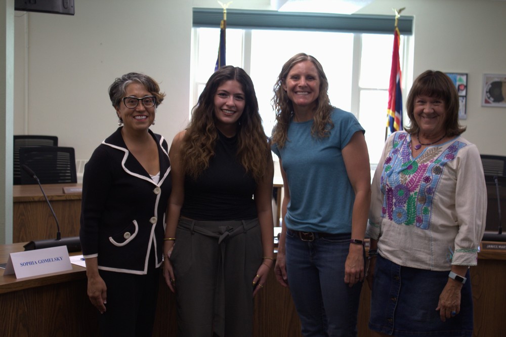 ACSD#1 Truste members welcoming newly appointed Sophia Golmesky