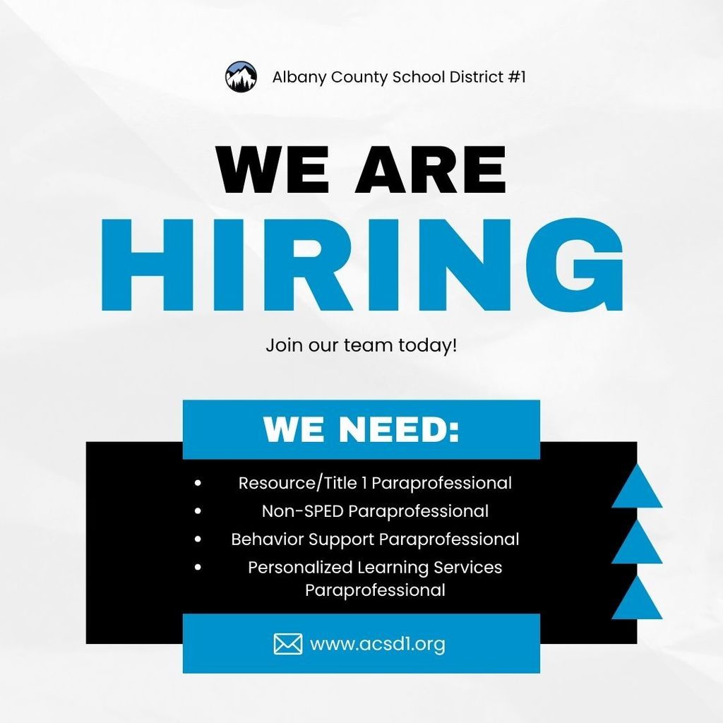We are Hiring paraprofessionals!