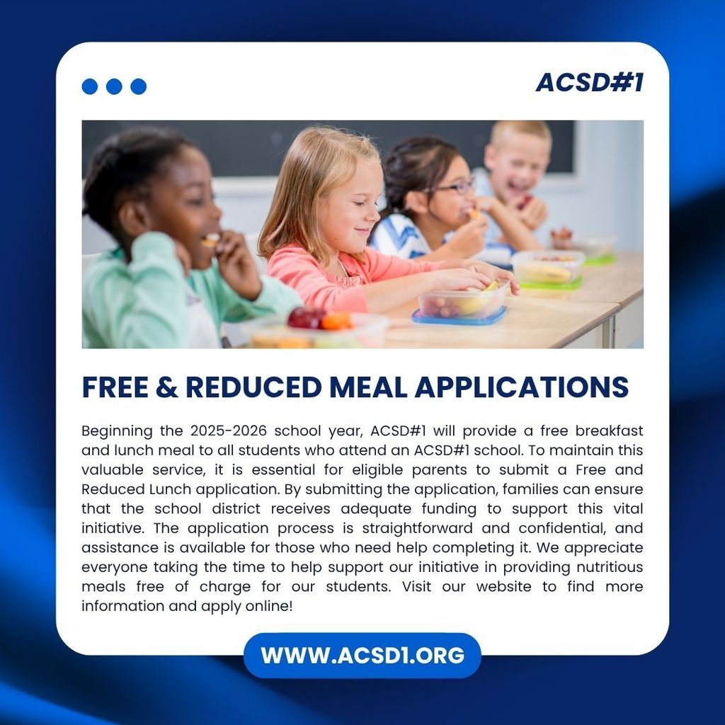 Free & Reduced Meal Application Infographic