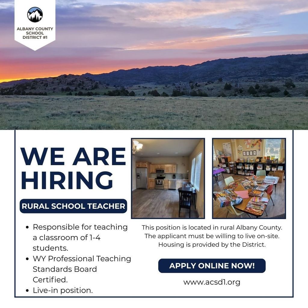 Hiring ad for Rural School Teacher