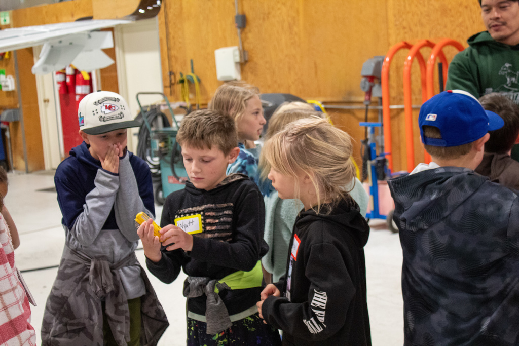 Students learning from UW professors and students 
