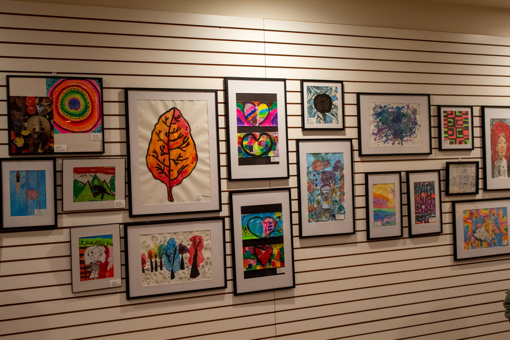 Student artwork on display