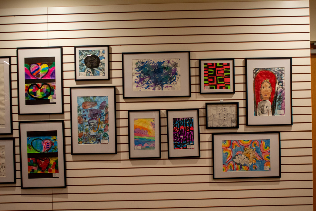 Student artwork on display