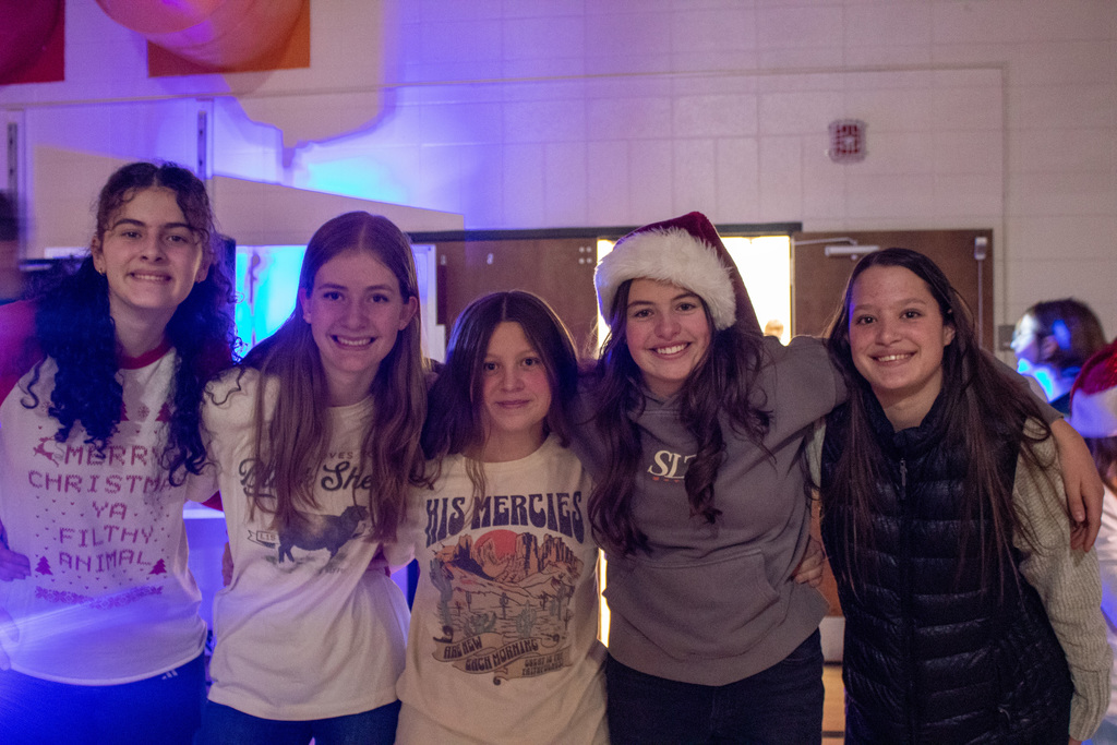 Young girls posing for photo