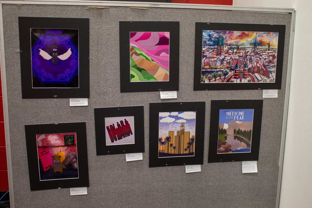 painting displayed on the wall