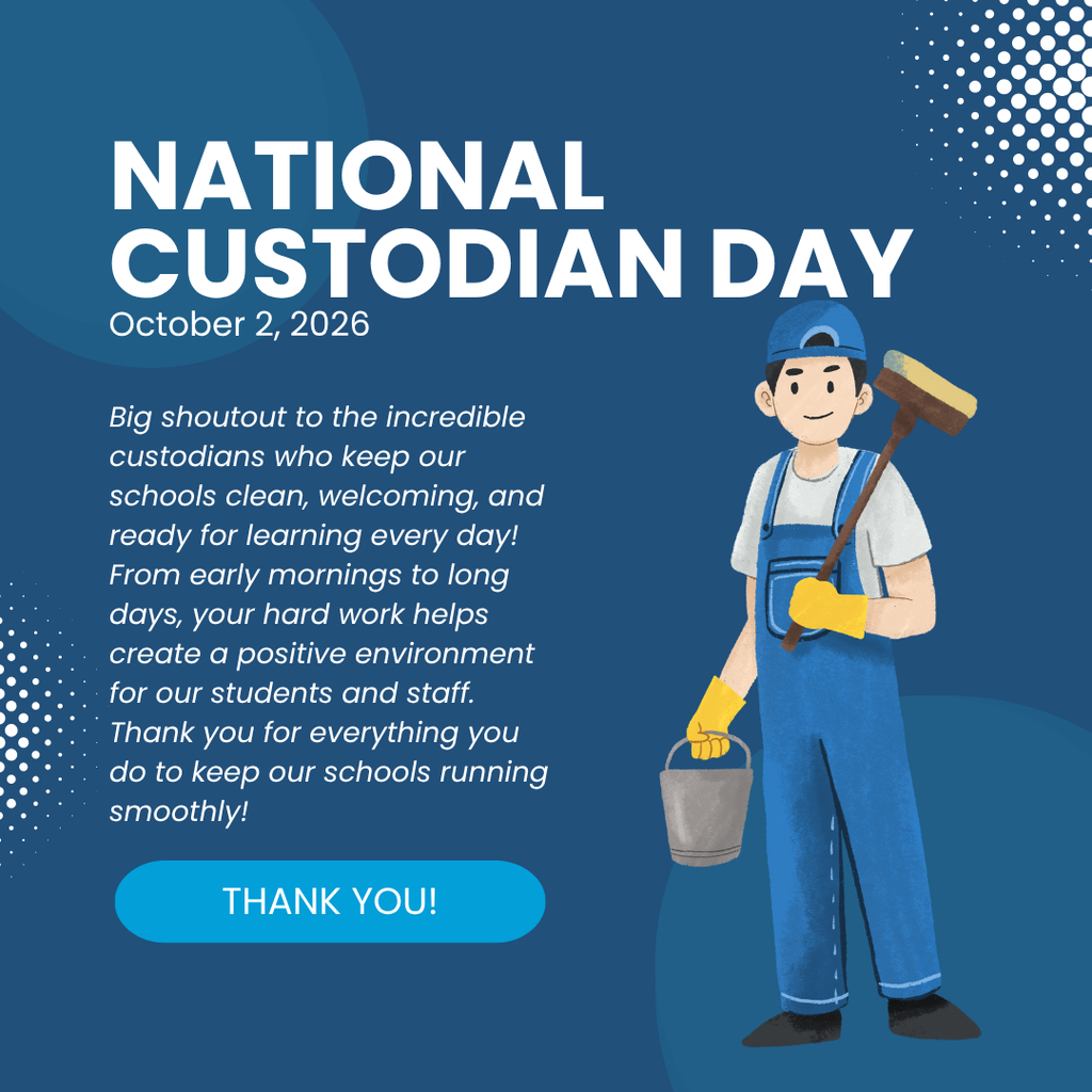 National Custodian Day, thank you to our amazing staff