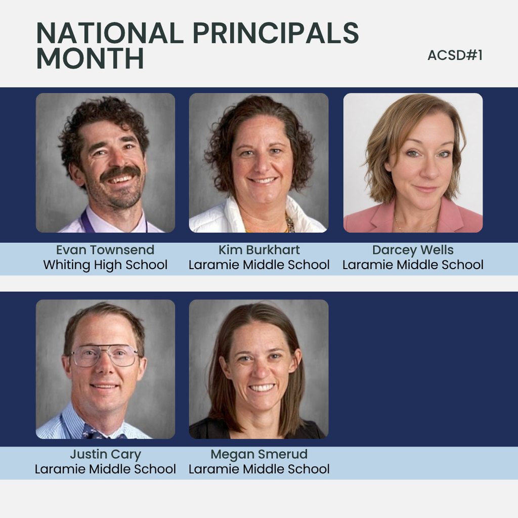 Happy National Prinicpals Month - List of ACSD Secondary Principals