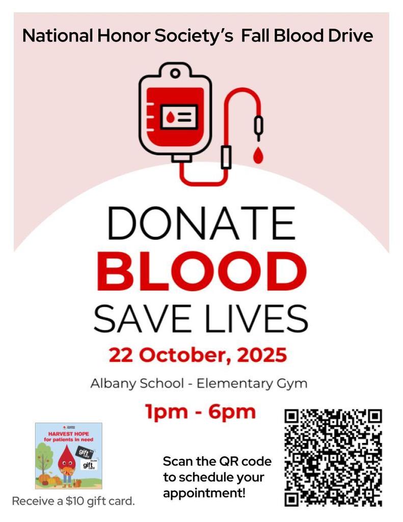 NHS Fall Blood Drive