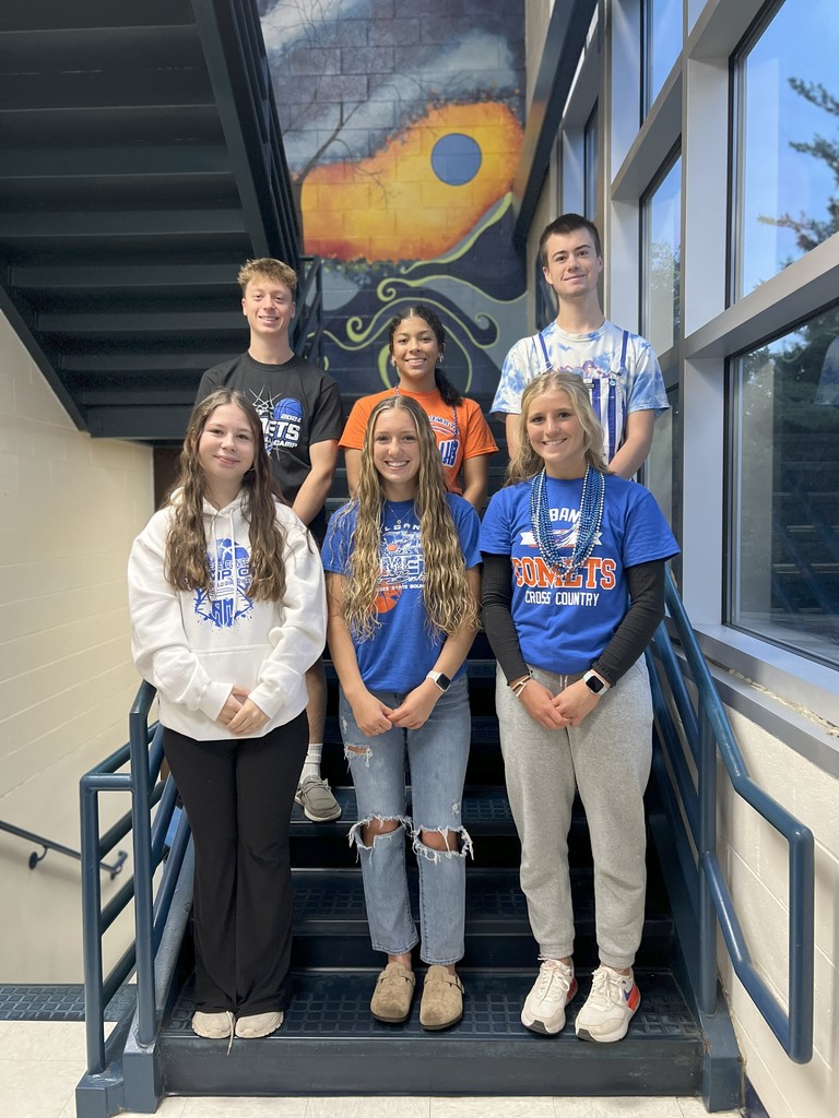 NHS on stairs