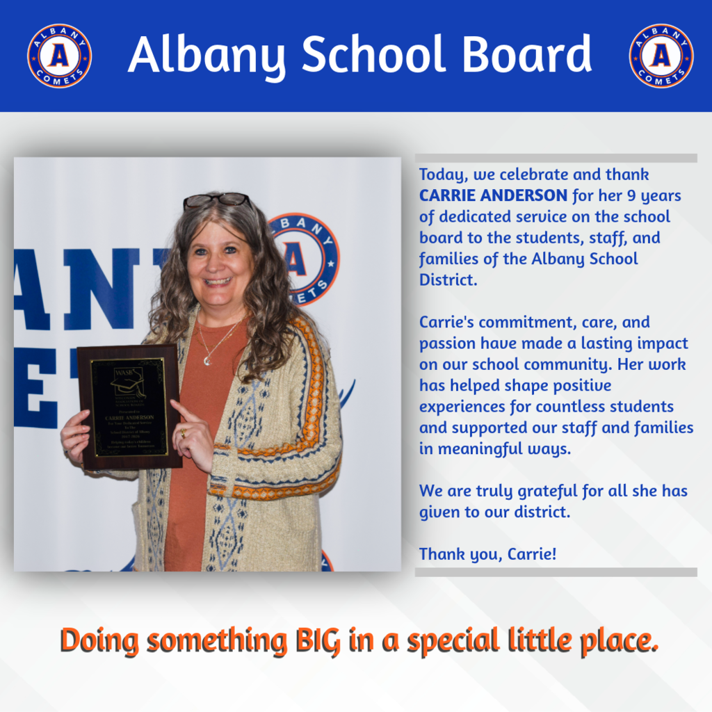 Carrie Anderson Recognition