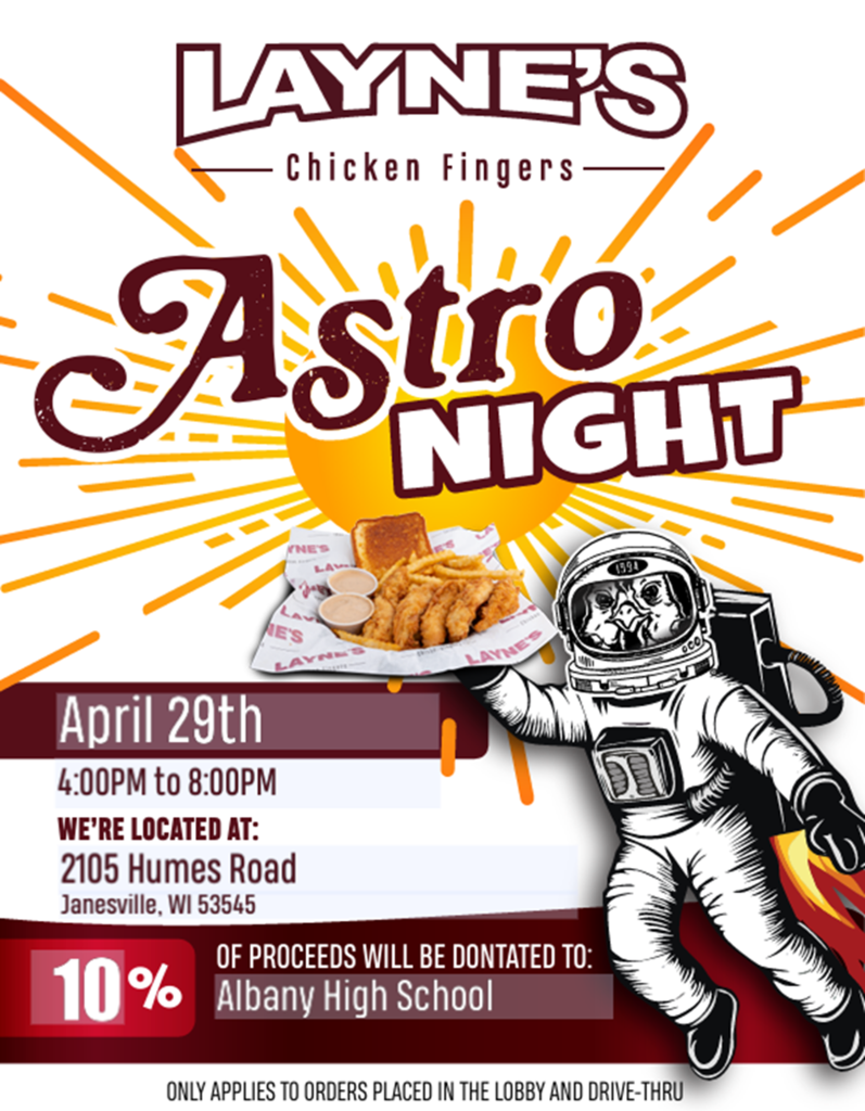 Layne's Chicken Fingers Fundraiser