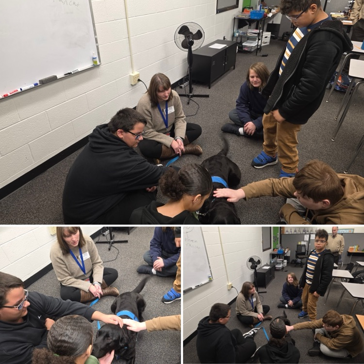 students with Buster